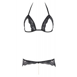 CC OPEN LACE BRA  AND PEARL STRING