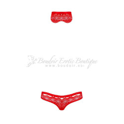 panties mask set with pearls