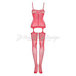 red bodystocking