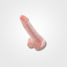 6-inch Flesh Dildo with Balls