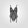 Open Lace Body with Suspenders