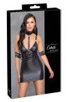 CC Black vinyl bondage dress s