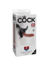 KING COCK 8" TAN STRAP ON HARNESS
