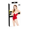 8Black Level RED VINYL UNDER BUST CINCHER
