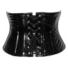 7304 (2)BL VINYL BLACK WAIST CINCHER