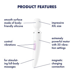 satisfyer-wand-er-woman-white-specifications