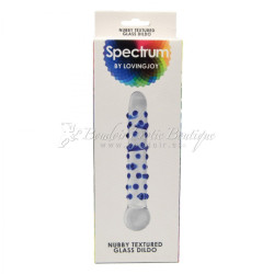 spectrum-nubby-glass-dildo