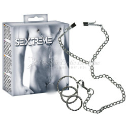 METAL COCK RING AND NIPPLE CLAMPS