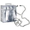 METAL COCK RING AND NIPPLE CLAMPS