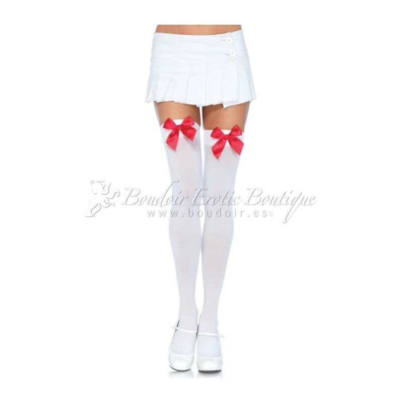 White-Opaque-Stockings-Bow