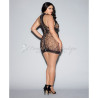 Queen-Size-Lace-Mini-Dress