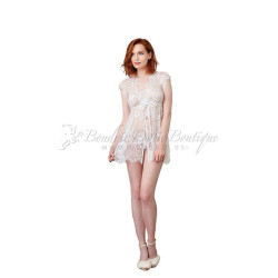 White-Peignoir-Thong