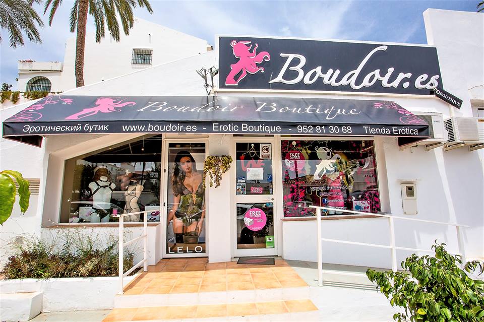 Boudoir erotic boutique store facade